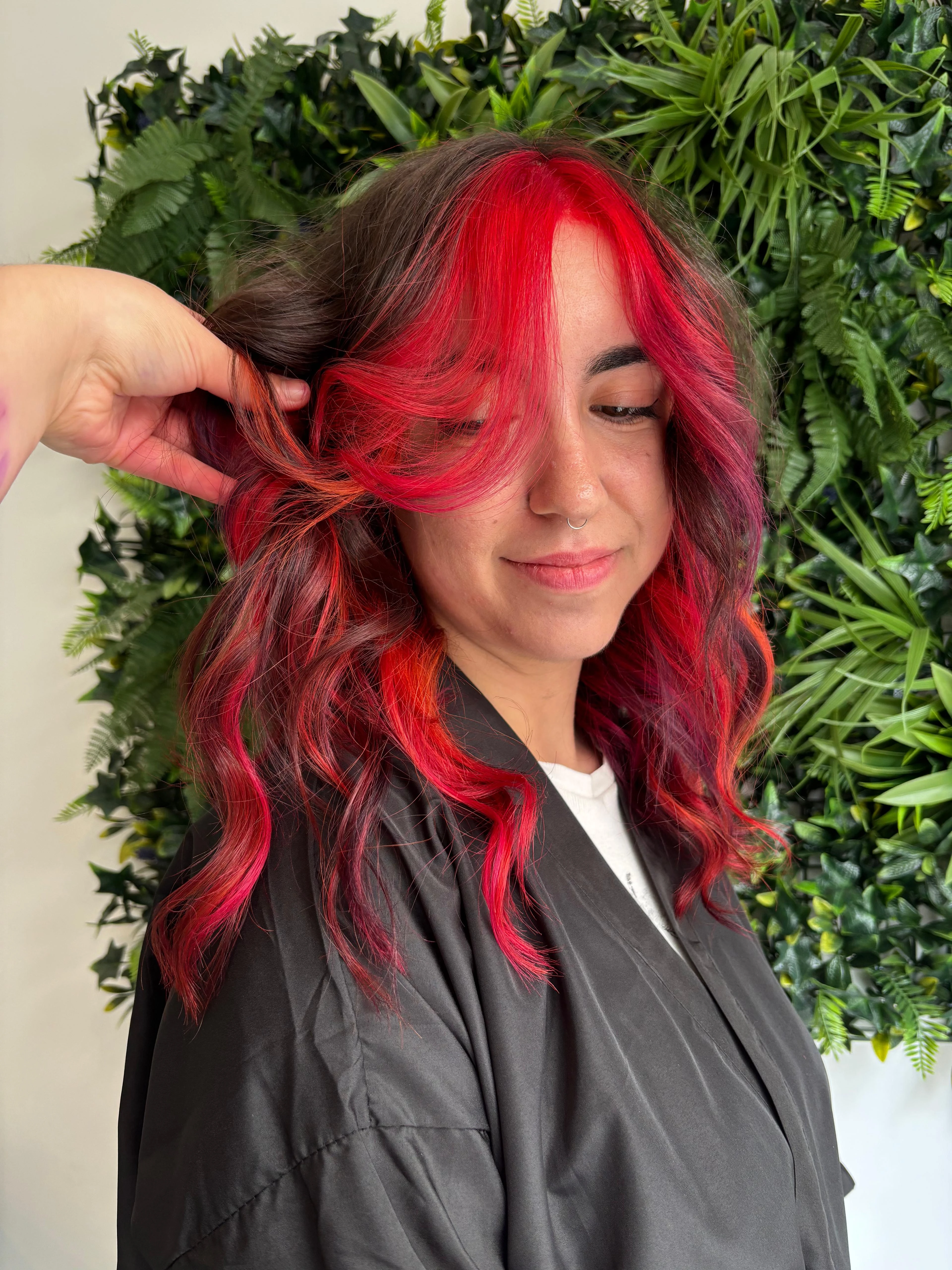 Mecha de tipo Balayage Fantasía